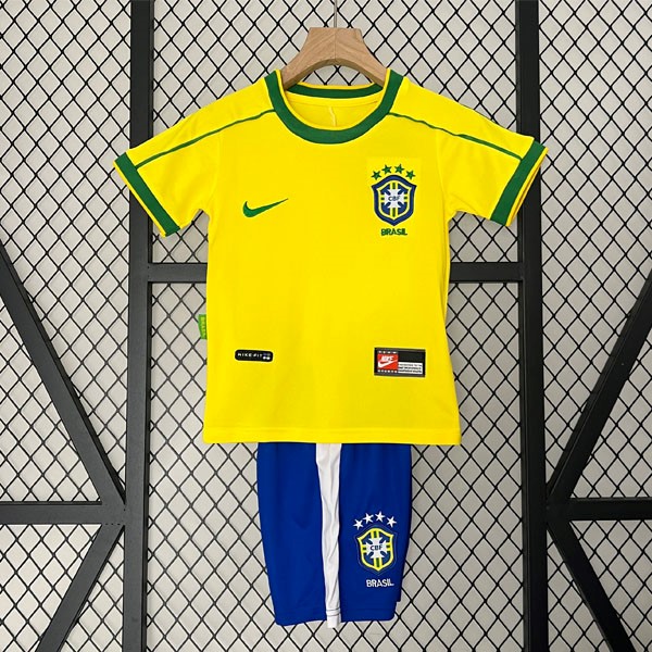Camiseta Brasil 1ª Retro Niño 1998